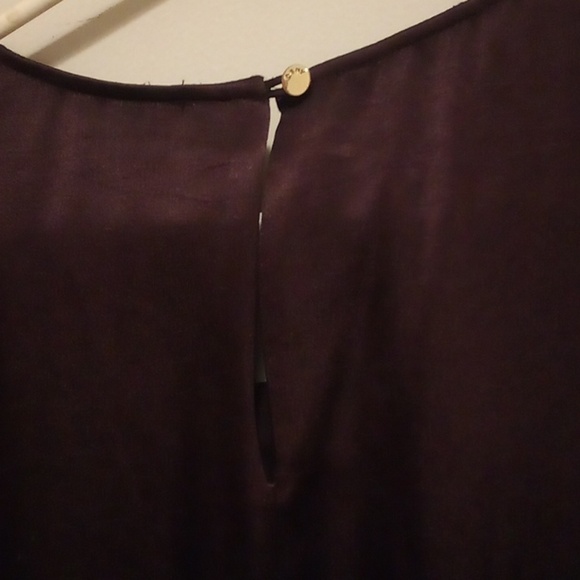 NWT - DKNY ARTISAN CHIC Dark Wine Sleeveless Blouse - Size Large - Picture 6 of 11